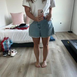 Relaxed Fit Denim Shorts